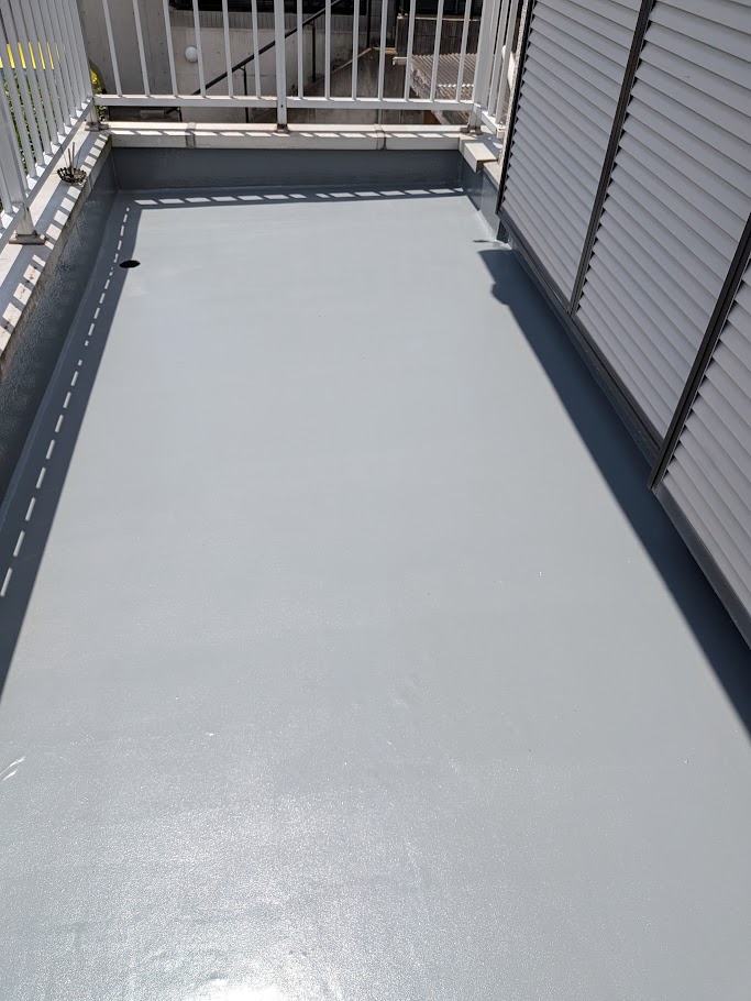 バルコニー防水工事 施工後