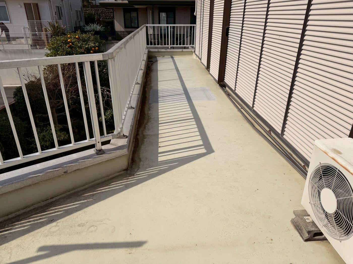 バルコニー防水工事 施工前