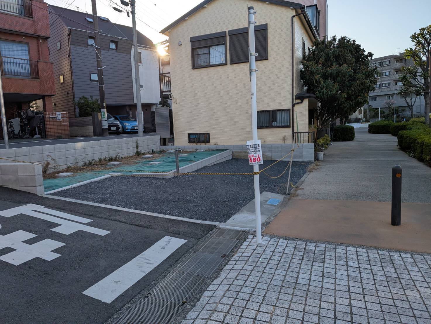 プレハブ倉庫組立施工工事 施工前